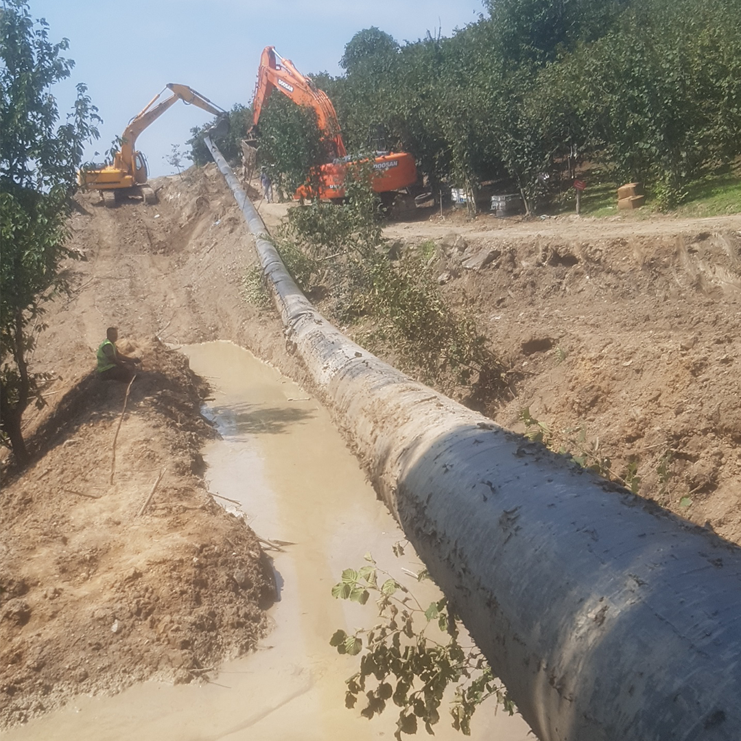 BORAŞ YÜKSEK BASINÇ ÇELİK KILIF BORUSU DÖŞENMESİ